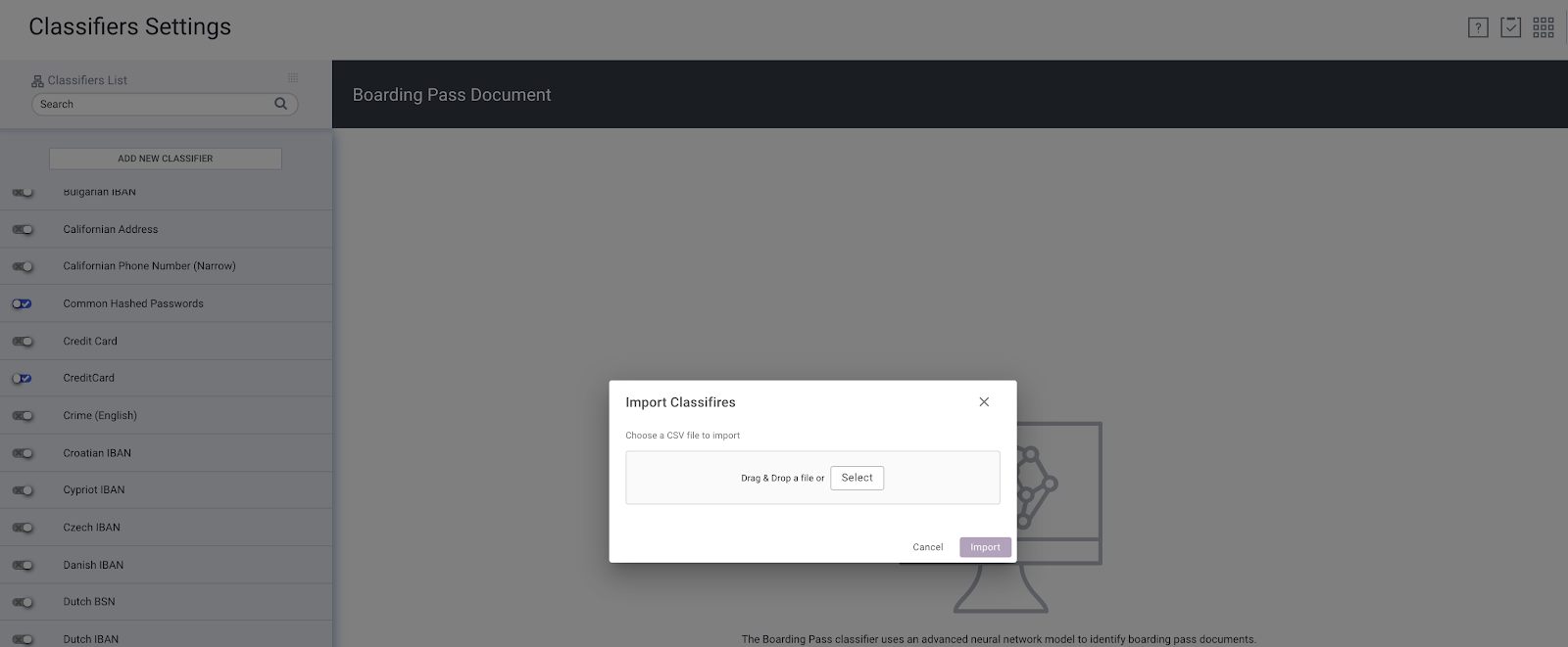 how to import into advanced disk catalog