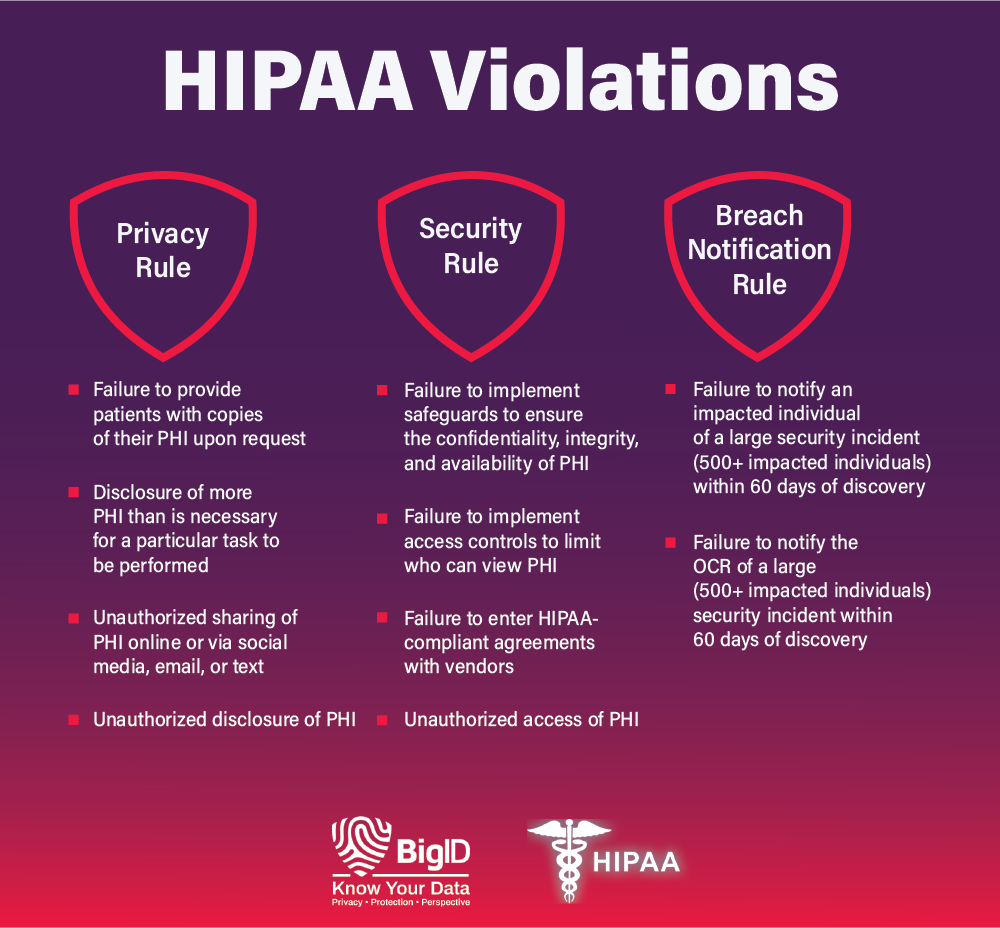 HIPAA Violations Infographic