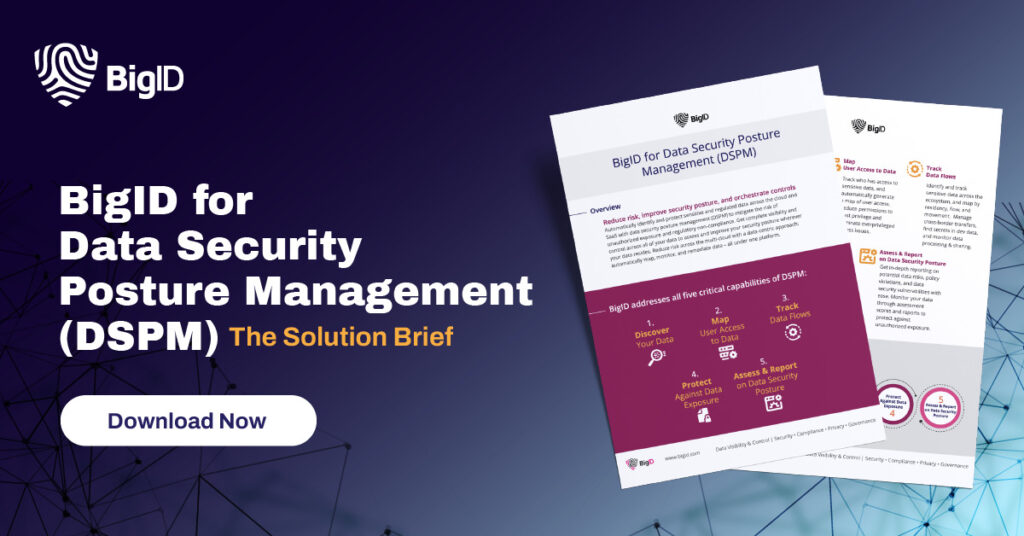 BigID for Data Security Posture Management (DSPM) - solution brief
