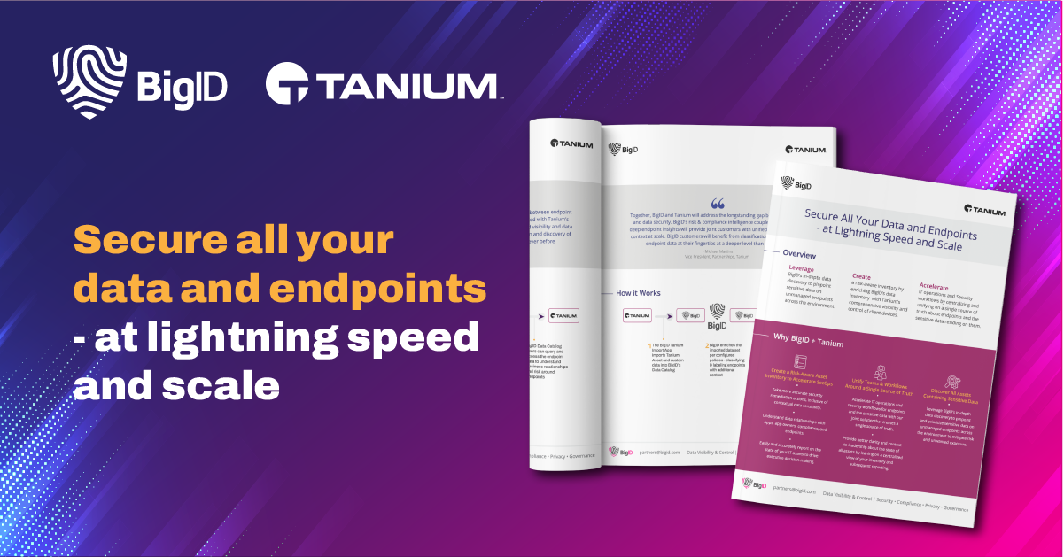 Secure your enterprise data and endpoints at scale | BigID