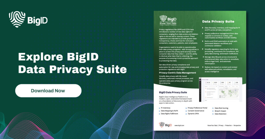 BigID Data Privacy Suite 