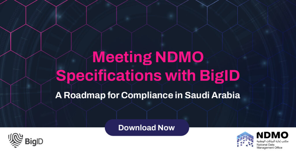 Meeting NDMO Specifications with BigID - NDMO Compliance in Saudi Arabia