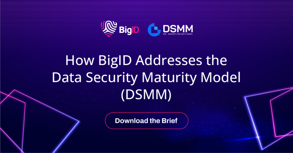How BigID Addresses the Data Security Maturity Model - solution brief 