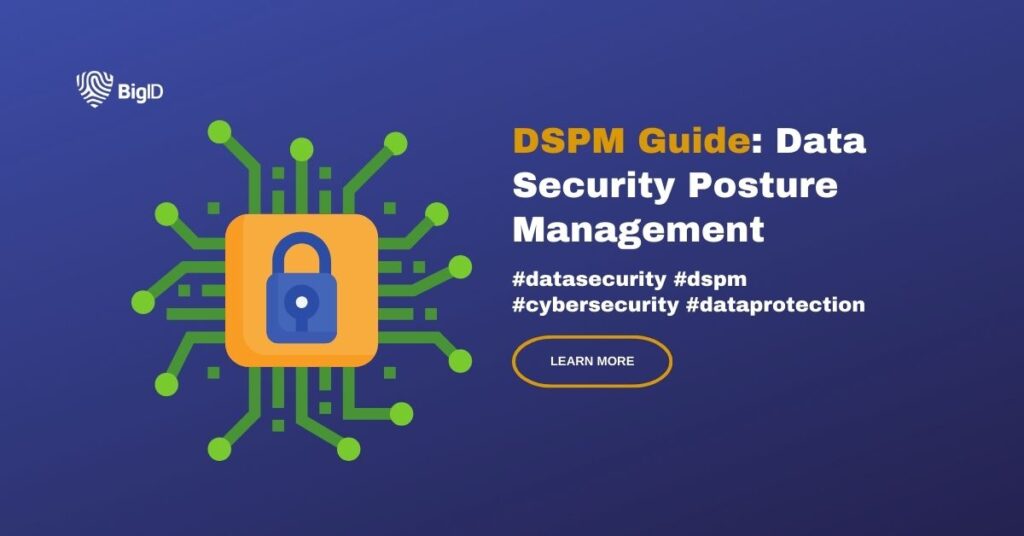 image of a lock on top of electronic chip illustrating data security posture management or DSPM