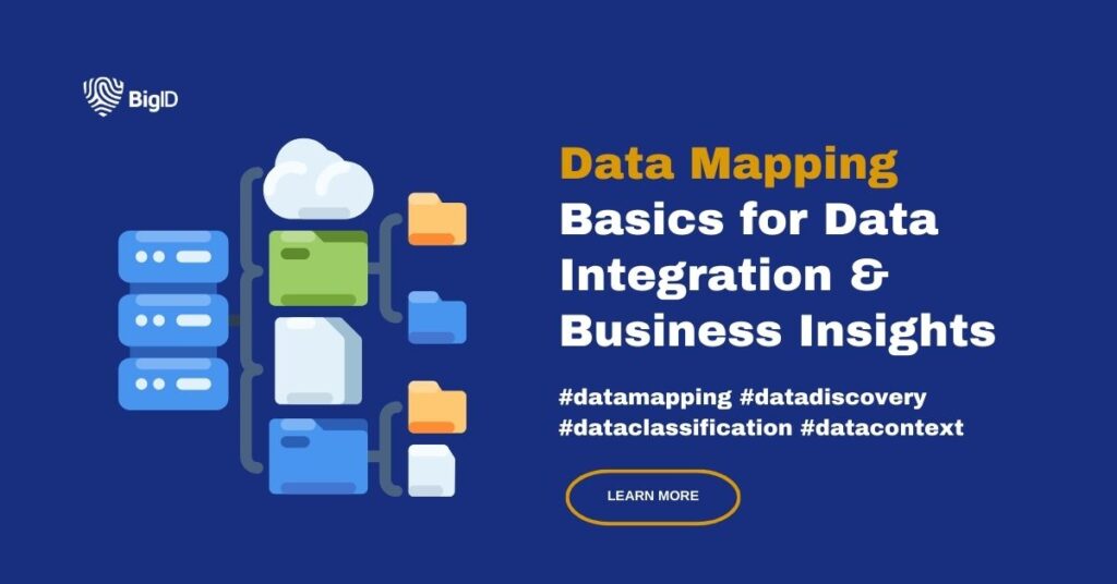 An image of data, cloud, and folder in order to illustrate data mapping