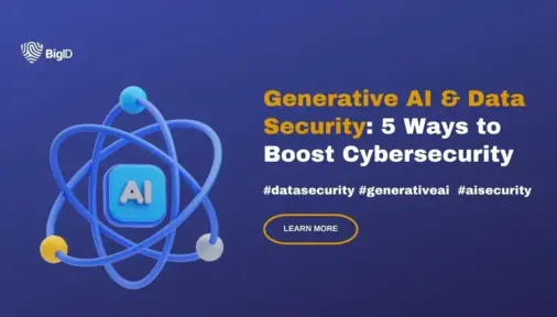 Hero image with AI logo and text "Generative AI & Data Security: 5 Ways to Boost Cybersecurity"