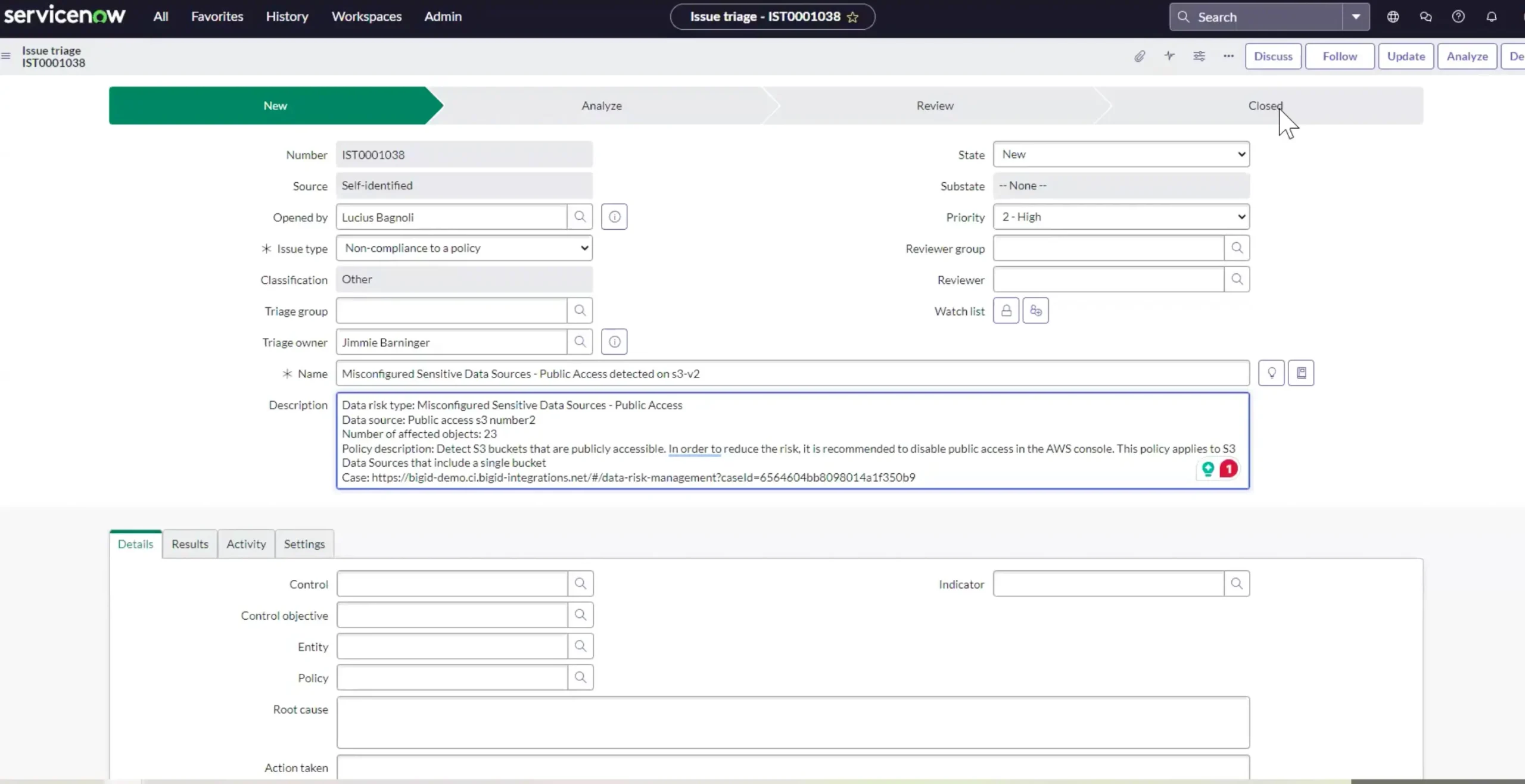 Actionable insights. BigID helps you turn policy violations into automated workflows.