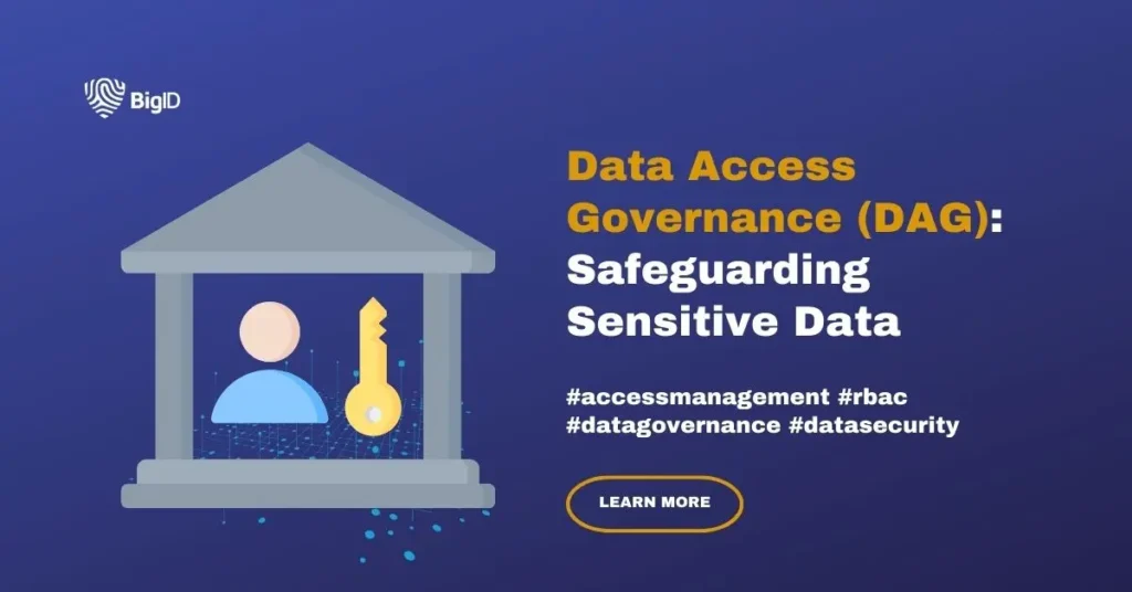 image representing a blog post by BigID about data access governance (DAG)