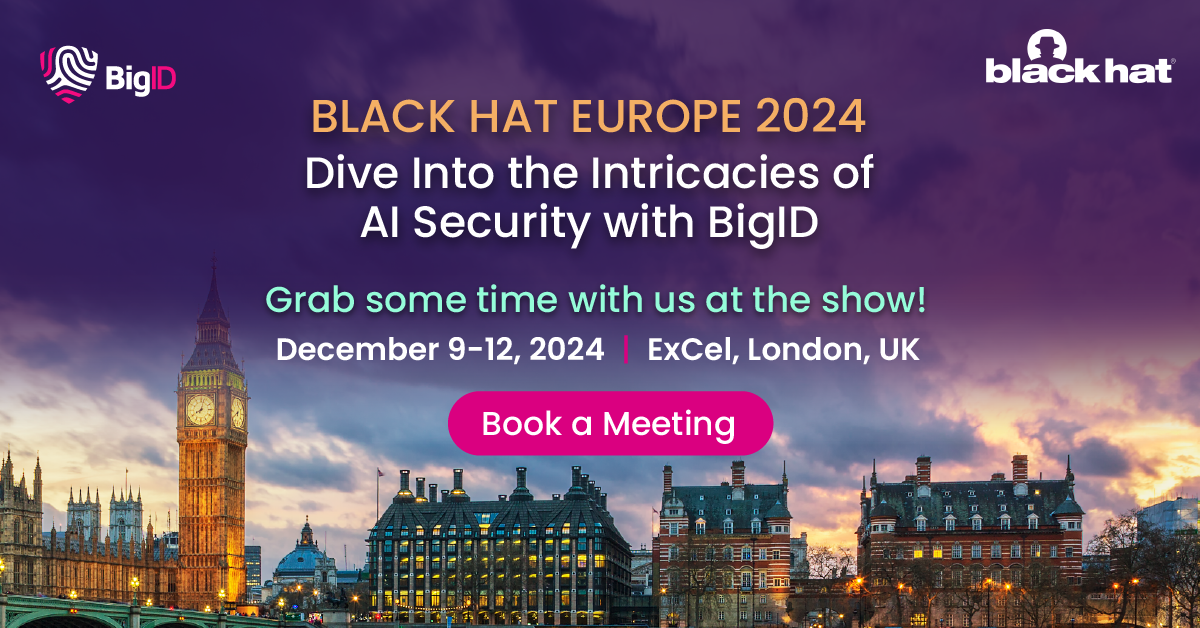 Black Hat Europe 2024 BigID