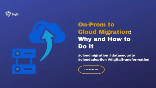 on-prem to cloud migration article title on the blue background