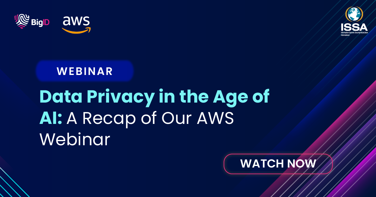 Data Privacy in the Age of AI: A Recap of Our AWS Webinar | BigID