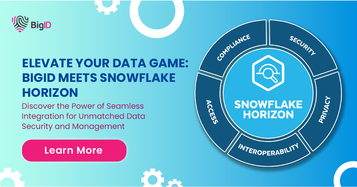 Enriching Snowflake Horizon with BigID To Modernize Data Management | BigID